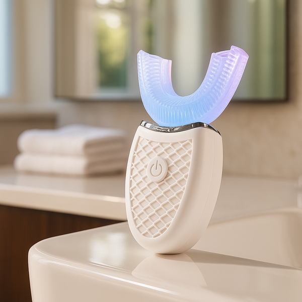 Brosse à Dents Électrique 360° Étanche – Tête en Silicone en Forme de U