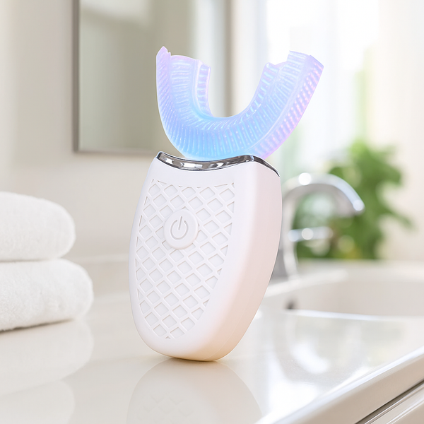 Brosse à Dents Électrique 360° Étanche – Tête en Silicone en Forme de U