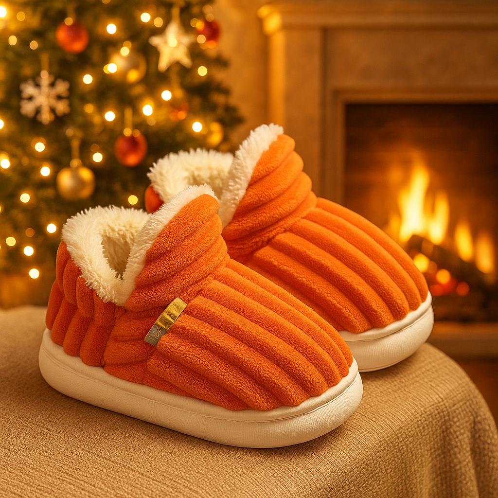 Pantoufles d’hiver douces et antidérapantes pour enfants