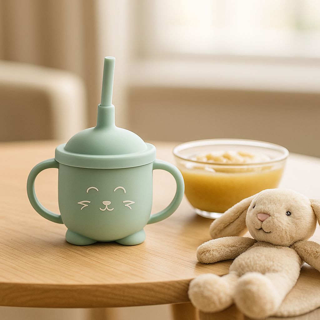 Gobelet avec paille pour bébé
