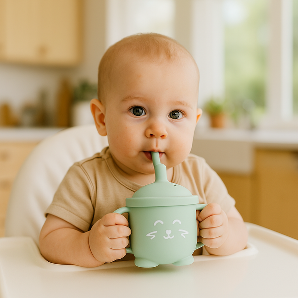 Gobelet avec paille pour bébé