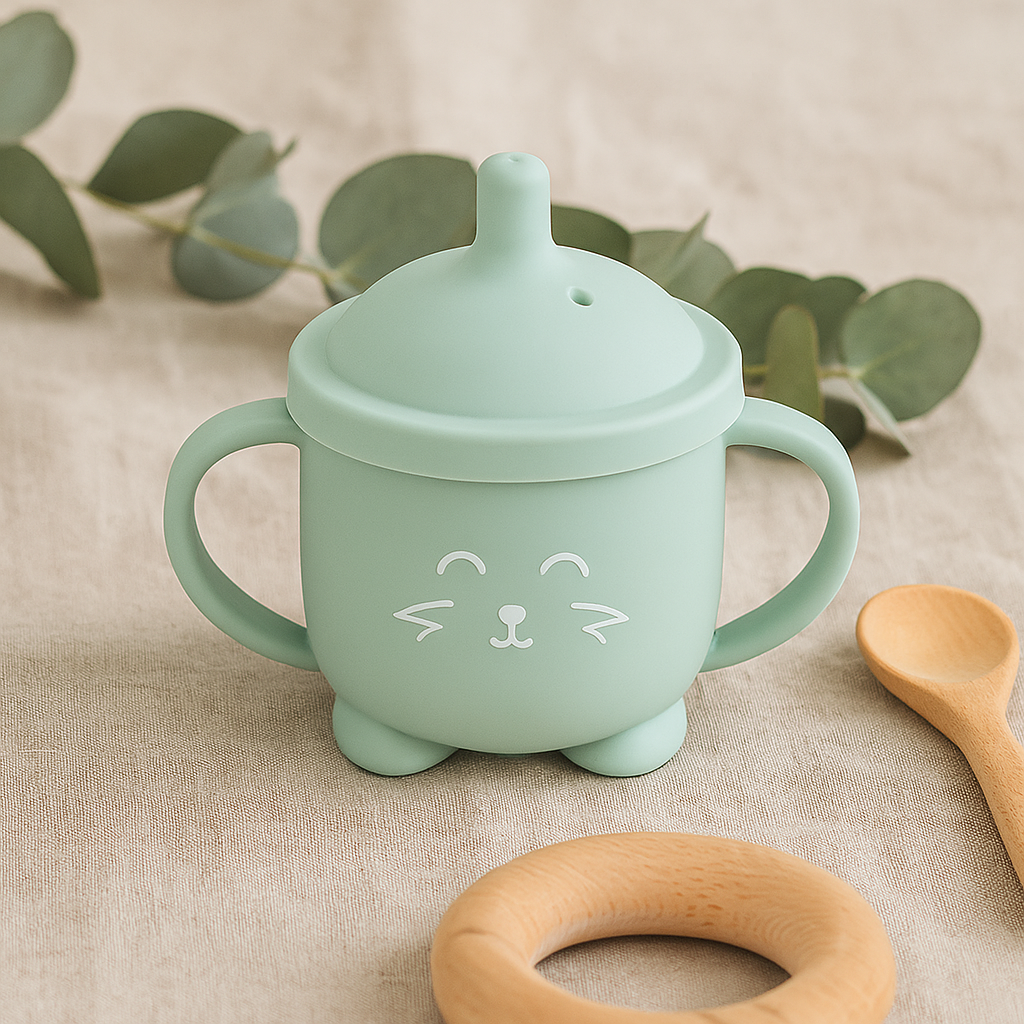 Gobelet avec paille pour bébé