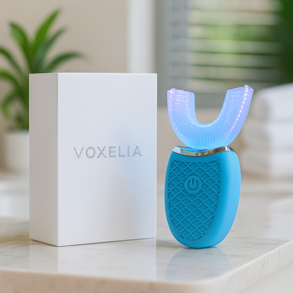 Brosse à Dents Électrique 360° Étanche – Tête en Silicone en Forme de U