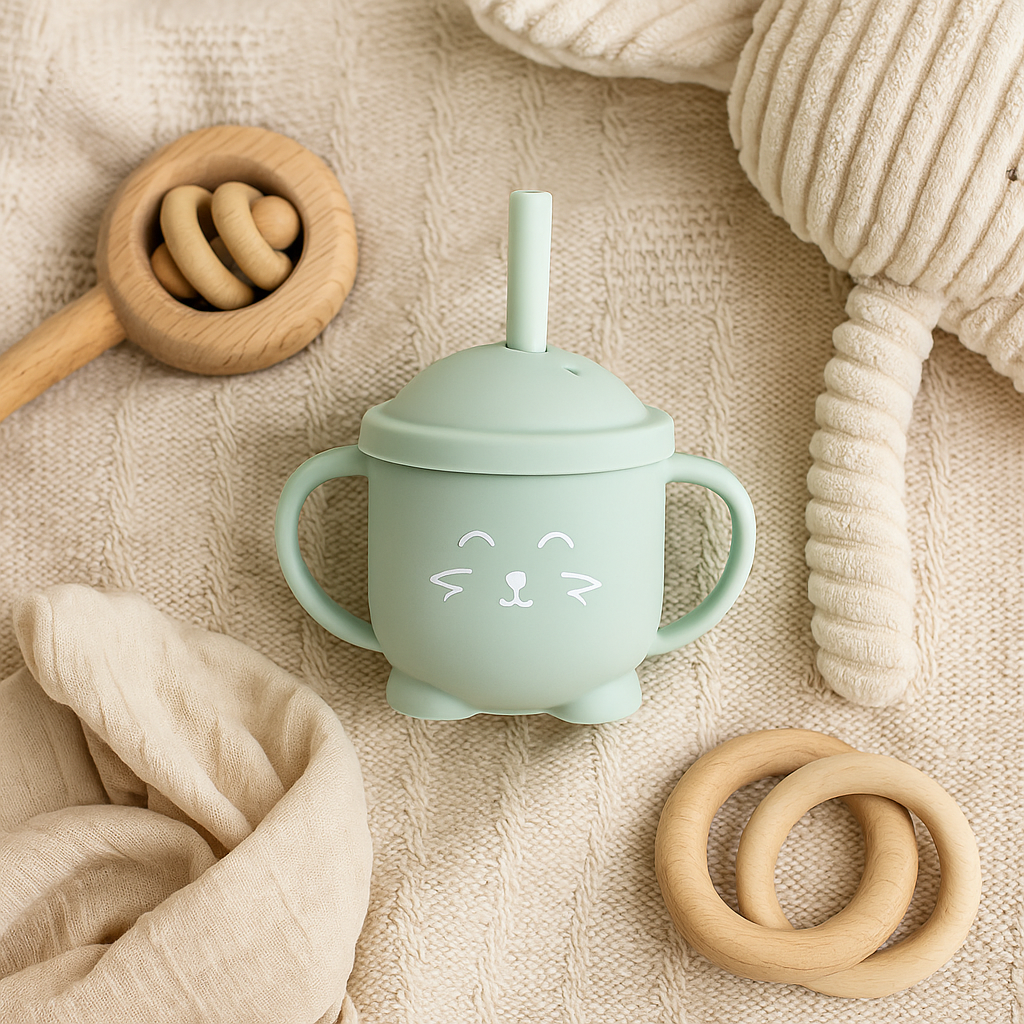 Gobelet avec paille pour bébé