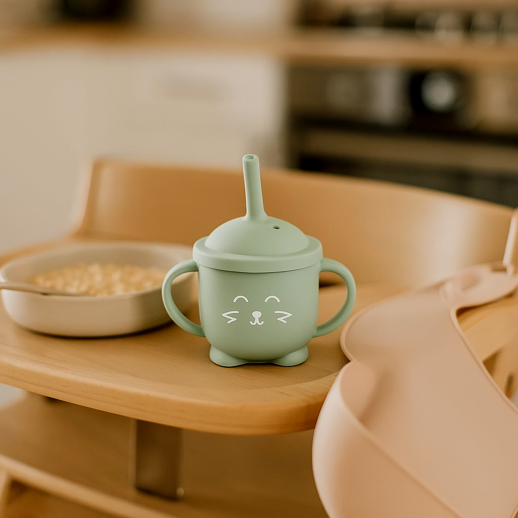 Gobelet avec paille pour bébé