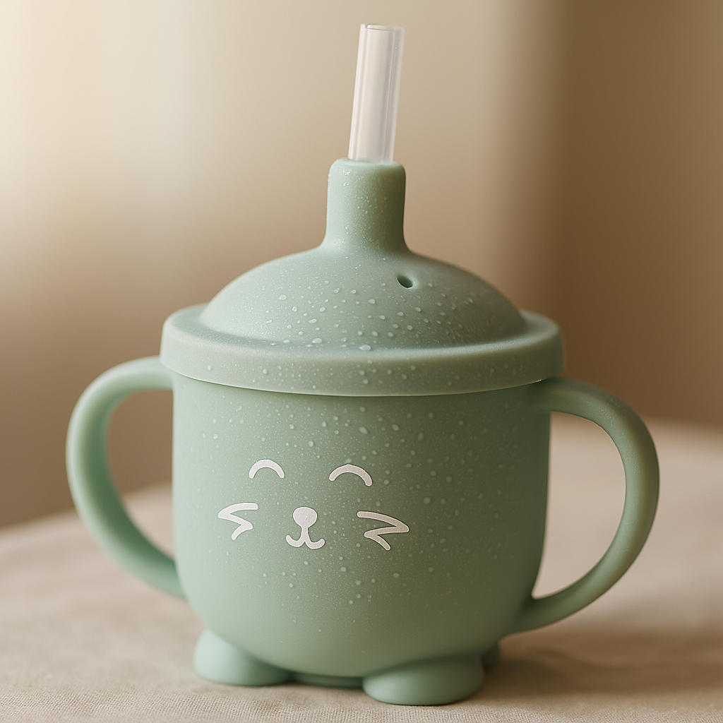Gobelet avec paille pour bébé