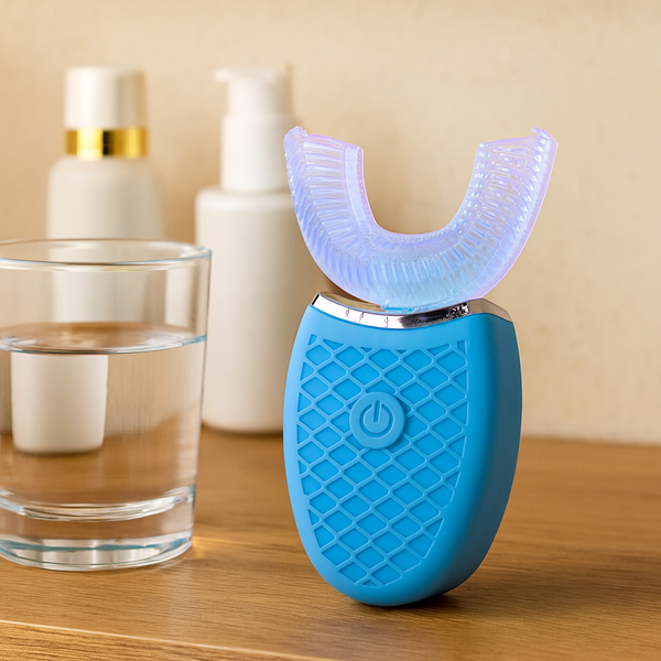 Brosse à Dents Électrique 360° Étanche – Tête en Silicone en Forme de U