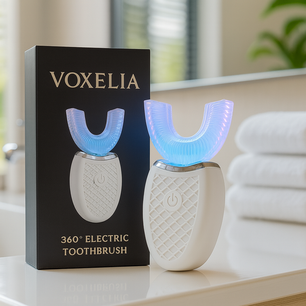 Brosse à Dents Électrique 360° Étanche – Tête en Silicone en Forme de U