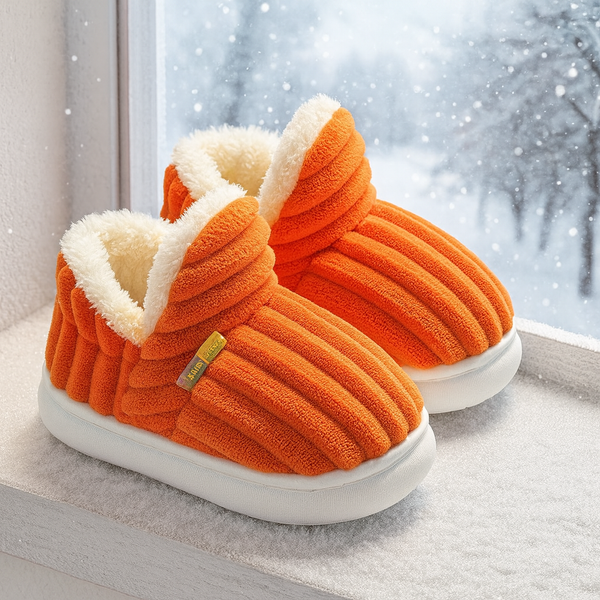 Pantoufles d’hiver douces et antidérapantes pour enfants