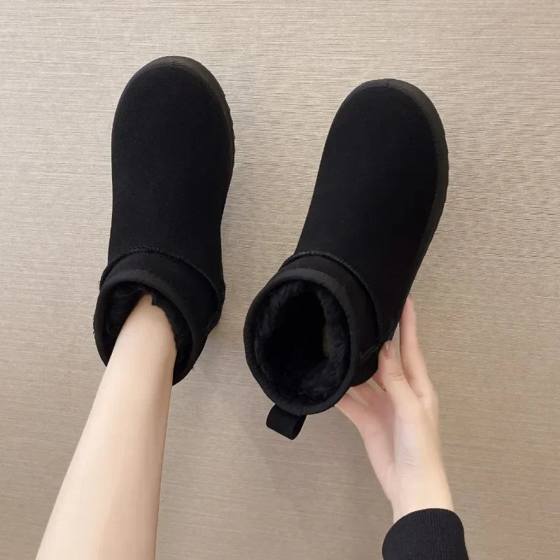 Botas de inverno impermeáveis 2024 para mulher - Quentes e confortáveis