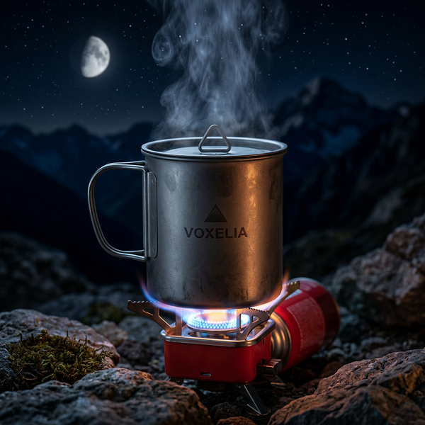 Popote Camping Ultralight Titane — Kit Cuisine Randonnée & Bivouac