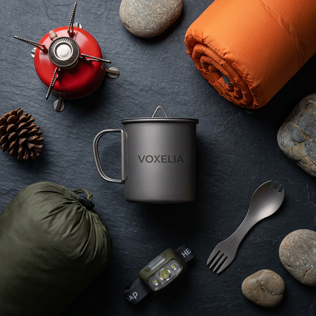 Popote Camping Ultralight Titane — Kit Cuisine Randonnée & Bivouac
