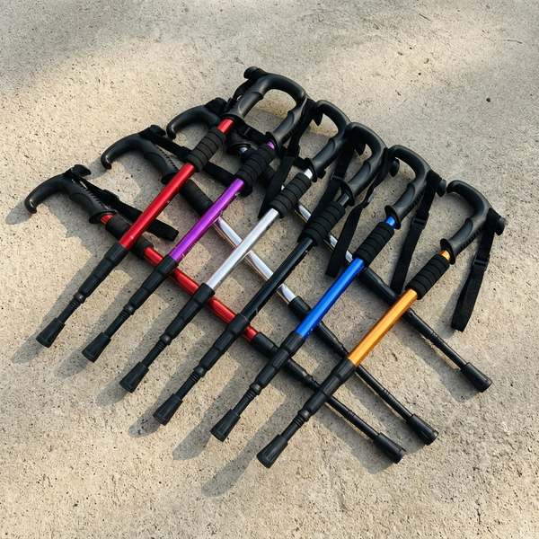 Bâton de Randonnée Télescopique Aluminium — Réglable 52–110cm