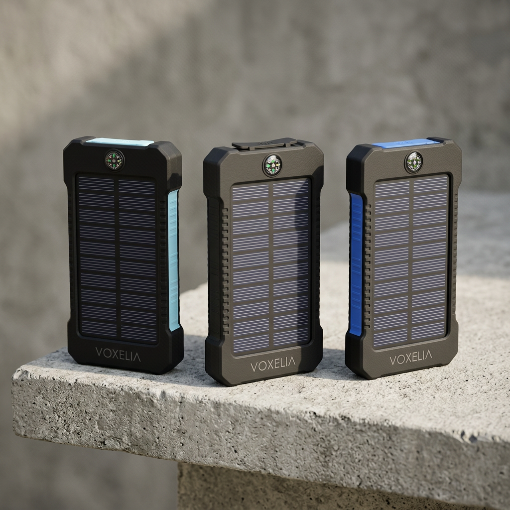 Batterie Solaire Portable — 10 000 · 30 000 · 50 000mAh