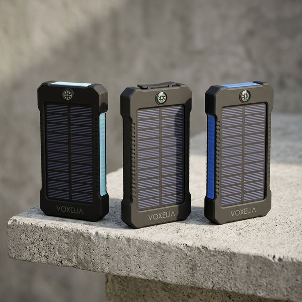 Batterie Solaire Portable — 10 000 · 30 000 · 50 000mAh