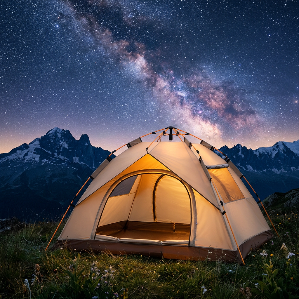 Tente de Camping Automatique — Montage en 3 Secondes