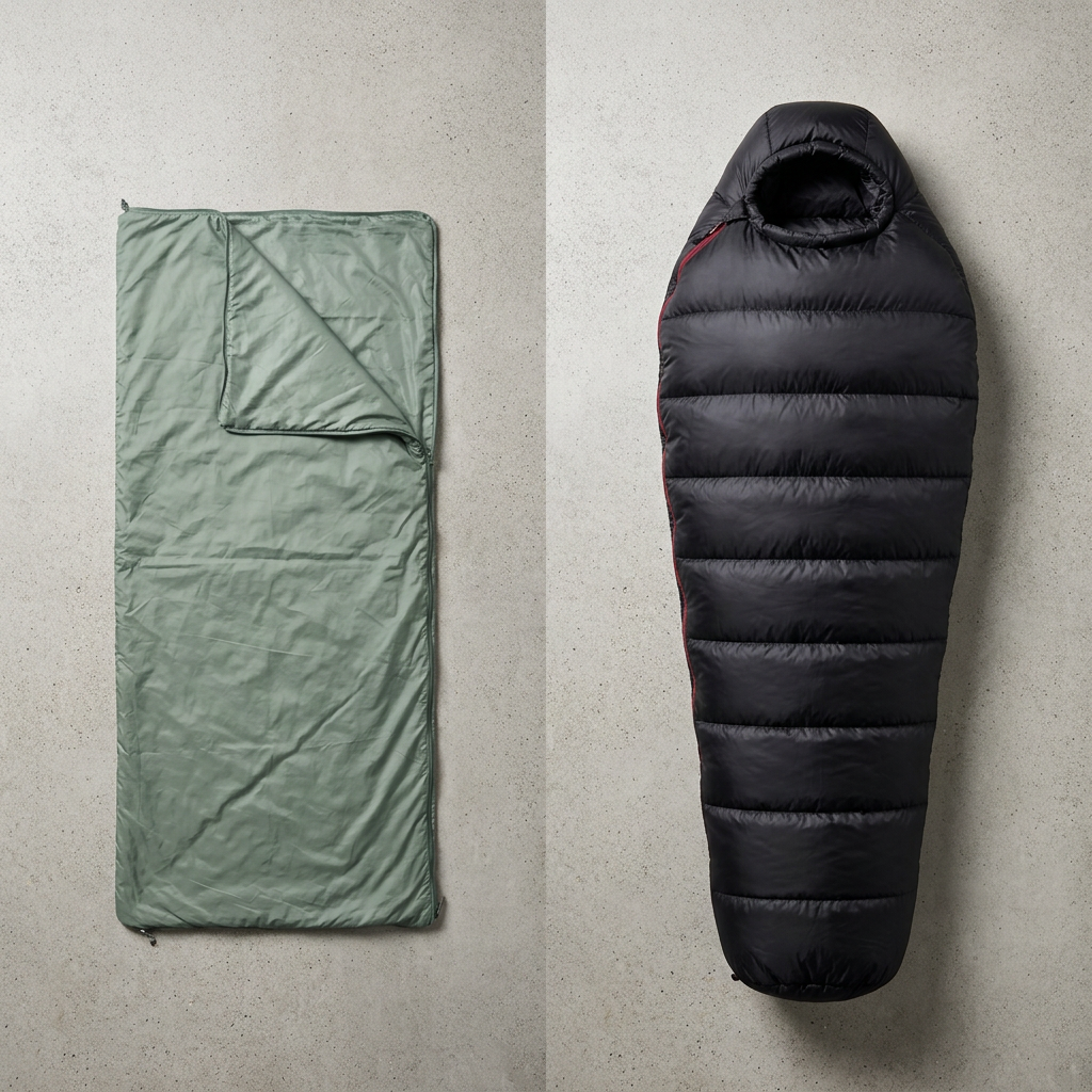 Sac de Couchage 3 Saisons — Confort 0°C à -10°C · Randonnée & Bivouac